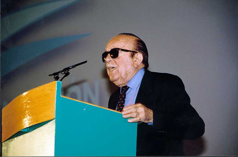 Matías Prats en el acto del Plan Andalucía Olímpica 2000