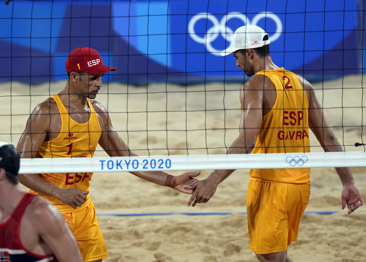 2021 JJOO Voley Playa España Noruega